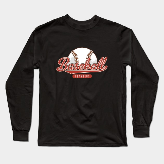 Baseball fan Long Sleeve T-Shirt by My Happy-Design